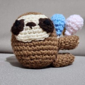Sloth w/ balloons